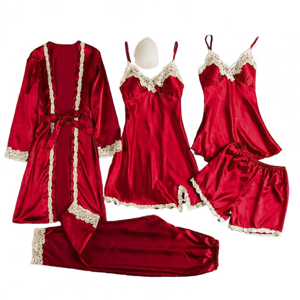 Robe Silk Women - Set piyama seperti sutra untuk wanita,