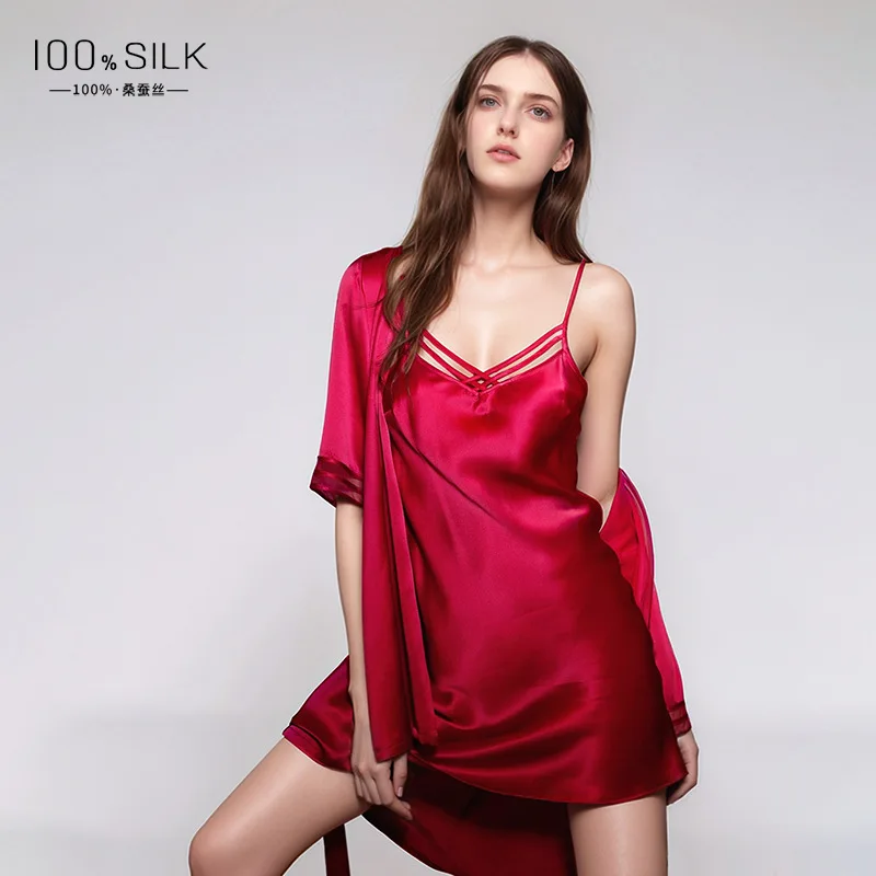 19MM 100% Jubah Sutra Murbei K - Robe Silk Women ulasan dan harga