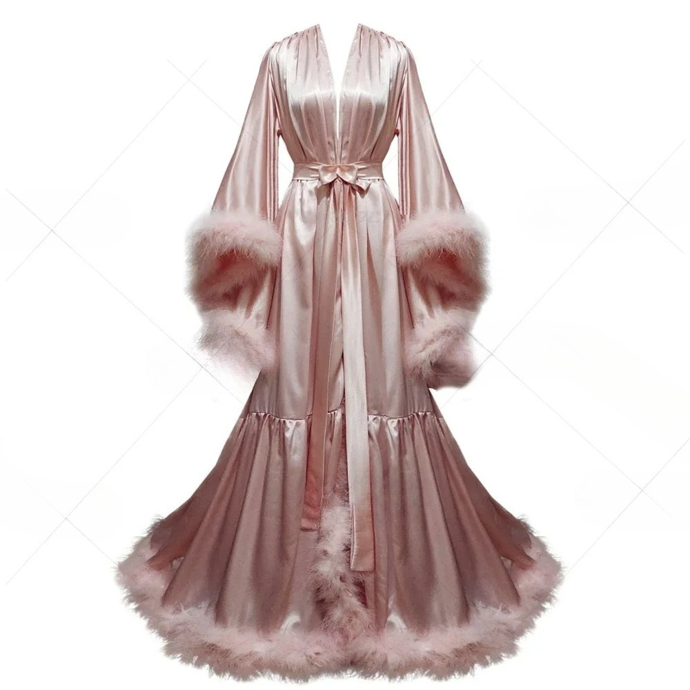 Gaun Mandi Wanita Custom denga - Robe Silk Women ulasan dan harga