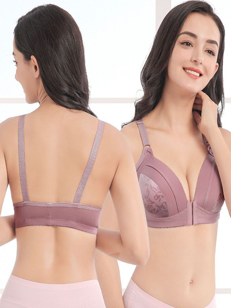 Bra Push Up penutup depan wani - Bralette Wireless Soft ulasan dan harga
